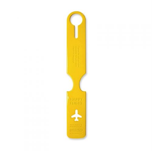 Étiquette à bagages jaune - alife design