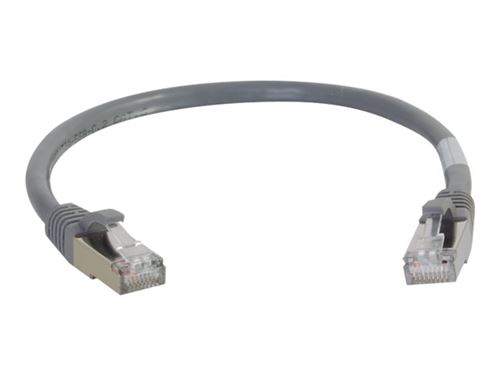 C2G Cat6a Booted Shielded (SSTP) Network Patch Cable - cordon de raccordement - 1 m - gris