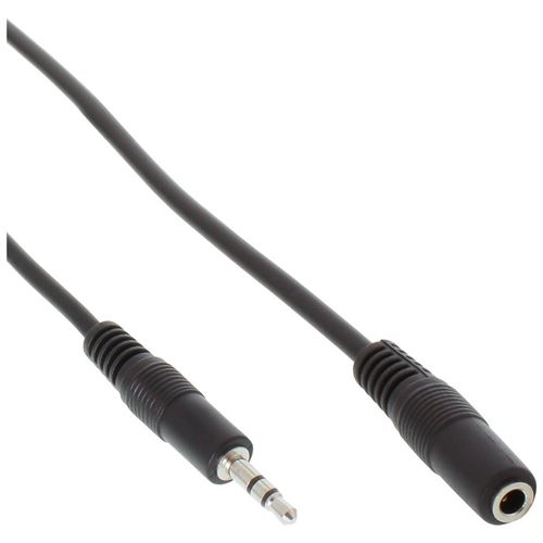 Rallonge jack, InLine®, 3,5mm jack mâle/fem., Stéréo, 2m