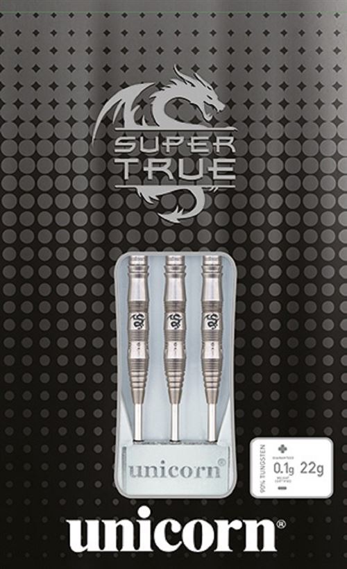 Unicorn fléchettes flèches pointe Super Trueacier 90% noir poids 22