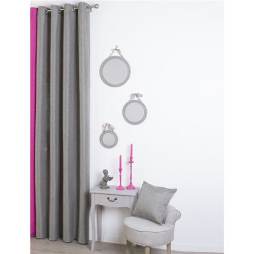 RIDEAU 140X260CM Gris anthracite