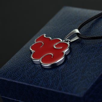 Collier avec pendentif métal gravé Naruto fan art