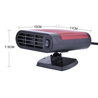 Chauffage Auto Portable Chauffage Voiture 12V 150W - Ventilateur 2-en-1 Chauffage/refroidissement - Dégivrage Pare-brise Rapide Anti Buée Voiture