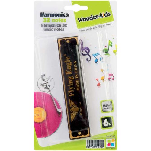 Wonderkids Argenté Jeux Éducatifs Harmonica Metal 32 Notes - Image 2