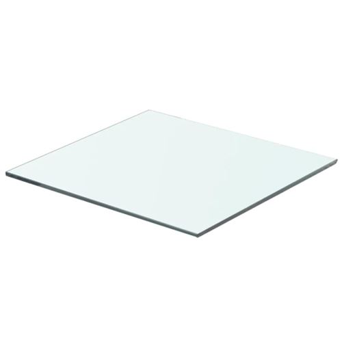 vidaXL Panneau pour étagère Verre transparent 40 x 30 cm