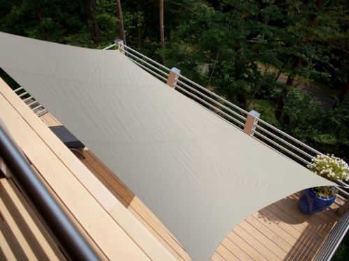 Voile d'ombrage rectangulaire 4,20 x 3,00 m - Taupe