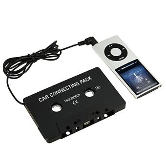 INECK® Adaptateur de Cassette - Autoradio AUX Voiture 3,5 mm Jack
