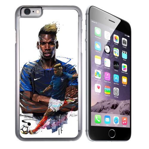 Coque pour iPhone 7 football france pogba dessin