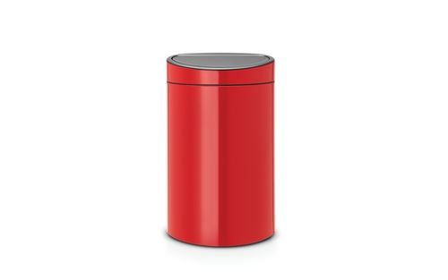 Brabantia poubelle touch bin - 40l - rouge 114960