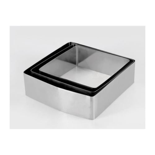 equinox lot de 3 moules a gâteau 16-18-20 cm gris