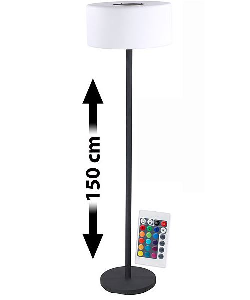 Lampe sur pied solaire à LED 50 lm /16 couleurs