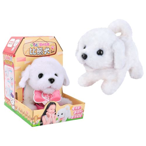 Mignon Marche Pet Barking Dog Électrique Peluche Cadeau Chien En Peluche Pour Les Enfants MK2776