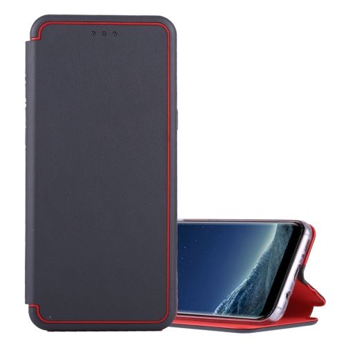 Galaxy S8 Housse Etui Cuir PU Ultra Fin Gris ALS52845