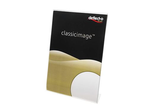 Deflecto Porte affiche transparent pour documents A4 portrait incliné