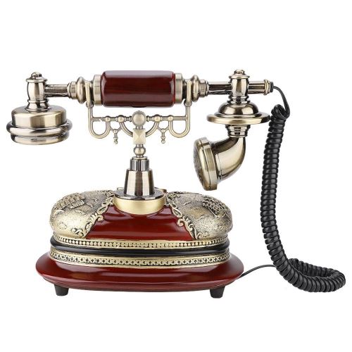 Téléphone Fixe Antique Filaire Rétro Vintage de Téléphone Fixe pour Le  Bureau à La Maison Décoratif