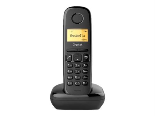 Gigaset A170 - Téléphone sans fil avec ID d'appelant - DECTGAP - noir