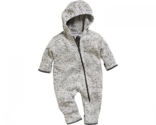 Playshoes pyjama bébé en laine polaire tricotée oneie gris taille 74