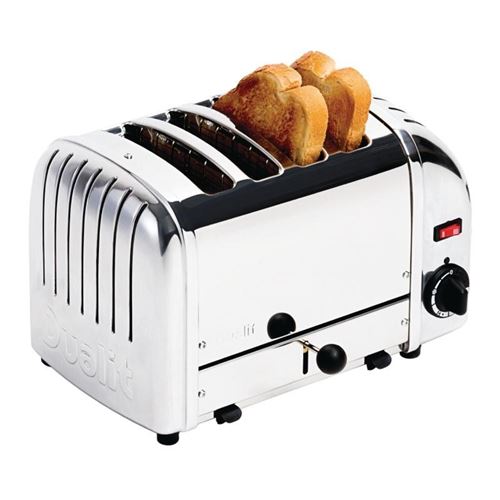Dualit Grille-Pain 4 Tranches en Inox - 130 Tranches/h