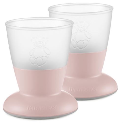 Babybjorn - Verre pour Bébé, lot de 2, Rose pastel