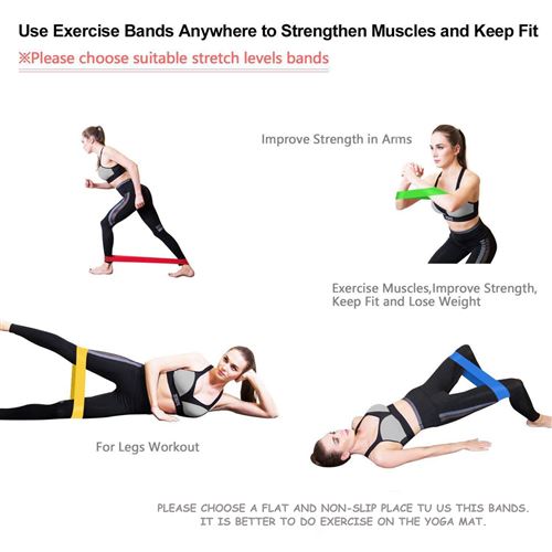 BESPORTBLE 2Pcs Bandes de R/ésistance Ancre de Porte Ancre de Gymnastique Bandes /Élastiques Accessoires pour La Formation dexercice de Yoga