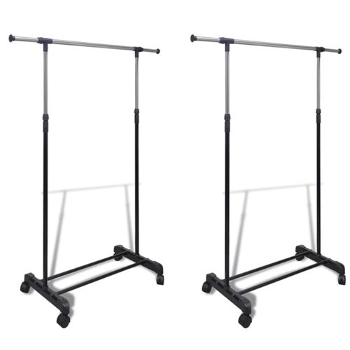 vidaXL Porte Vêtements Penderie 2 pièces