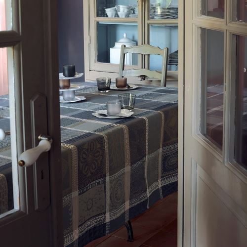Nappe Mille Wax Cendre 180x180 Garnier-Thiebaut