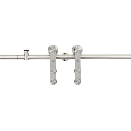 vidaXL Kit de quincaillerie de porte coulissante 183 cm Acier Blanc -  Accessoires pour portes et loquets à la Fnac