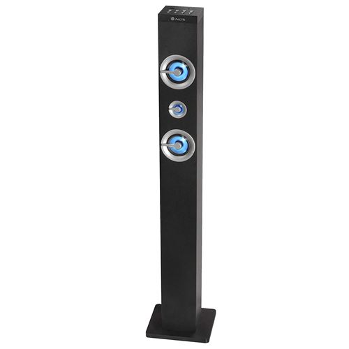 NGS Skyline Enceinte Colonne Bluetooth pour Smartphone/PC/Tablette Noir
