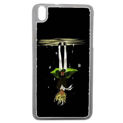 Coque Manga Fille Cheveux Jaune A L'envers Compatible Htc Desire 816 Transparent