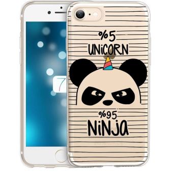 غسول ثيرابريث Coque iphone 7 PLUS 8 PLUS Panda licorne ninja raye unicorn transparente