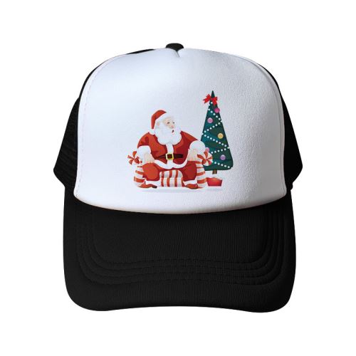 Casquette Chapeau de noël pour Adulte Unisexe - Noir&Blanc #3