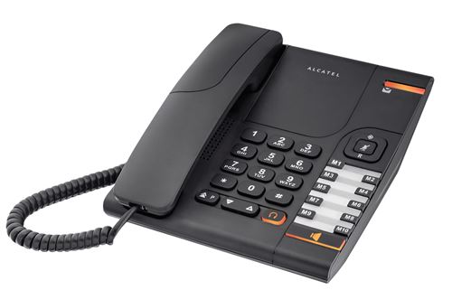 Alcatel Temporis 380 - Téléphone filaire - noir