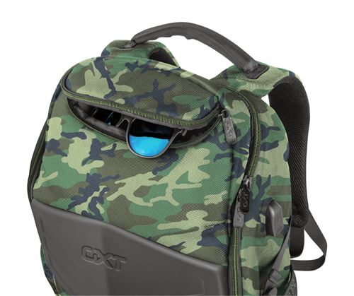 Trust GXT 1255 Outlaw Gaming Backpack - Sac à dos pour ordinateur portable - 15.6 - camouflage gris