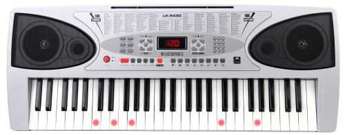 McGrey LK-5430 Clavier avec 54 Notes, Touches Lumineuses, Pupitre Support de Notes et Microphone
