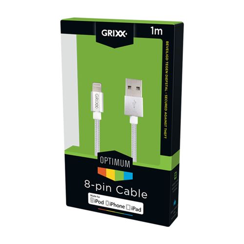 Câble de charge / données Grixx Light 1mt