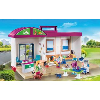 Playmobil City Life 70146 Clinique veterinaire transportable Playmobil Achat prix fnac