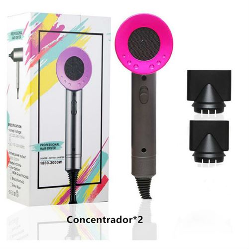 Sèche-cheveux Aister avec 2 connecteurs ,2000W- Gris et Rouge