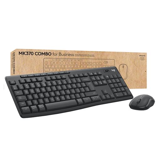 Logitech MK370 Combo for Business - Ensemble clavier et souris - sans fil - Bluetooth LE - QWERTZ - Allemand - graphite