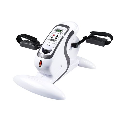 Mini hometrainer mobilité avec le soutien de la pédale électrique Fysic FW-18 Blanc-Noir