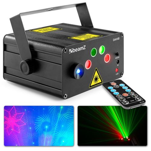 BeamZ DAHIB – Double laser vert et rouge + LED bleu