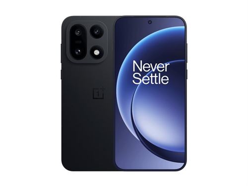 OnePlus 15 - 5G smartphone - double SIM - RAM 12 Go / Mémoire interne 256 Go - écran OEL - 6.78" - 2772 x 1278 pixels (165 Hz) - 3 x caméras arrière 50 MP, 50 MP, 50 MP - front camera 32 MP - noir infini