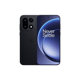 OnePlus 15 - 5G smartphone - double SIM - RAM 12 Go / Mémoire interne 256 Go - écran OEL - 6.78" - 2772 x 1278 pixels (165 Hz) - 3 x caméras arrière 50 MP, 50 MP, 50 MP - front camera 32 MP - noir infini - 1
