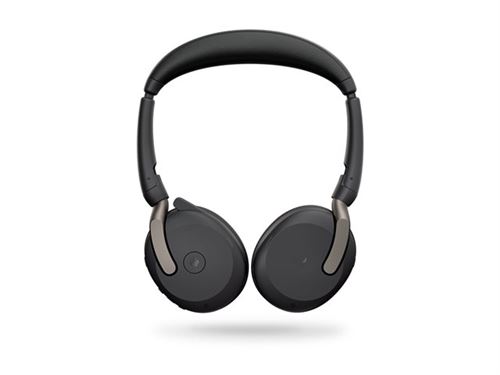 Jabra Noir Evolve2 65 Flex Casque Sans Fil Arceau Bureau/Centre D'appels Usb Type-C Bluetooth Socle De Chargement - Neuf - Image 4