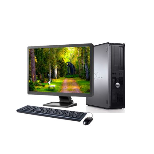 Unité centrale Dell 780 DT - Core 2 Duo - RAM 4Go - HDD 160Go - Windows 7 - Ecran 19 - Reconditionné