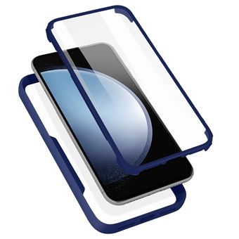 Coque pour iPhone 12 Pro Max Dos Plexiglas Avant Polymère Antichoc Avizar Bleu nuit - 1