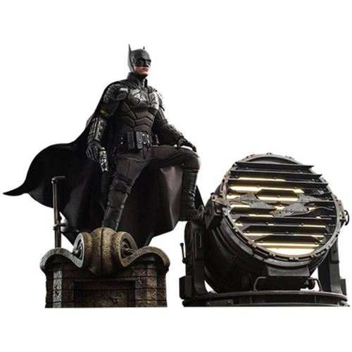 Figurine Hot Toys MMS641 - DC Comics - The Batman - Batman & Bat signal