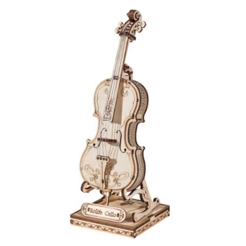 Rolife Multicolore Puzzle 3D En Bois Violoncelle Robotime Tg411