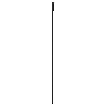Porte Coulissante 90x205 Cm - Verre ESG Trempé Et Aluminium - Noir - NEUF