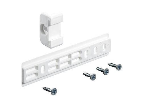 Non Communiqué Blanc Hettich Glissière Pour Porte De Réfrigerateur Encastrable, Plastique, Coloris - Image 1
