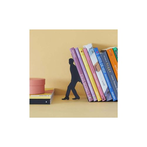 Bureau Serre-Livres Chat Noir Bookends Porte-Livre Art Métal Noir
